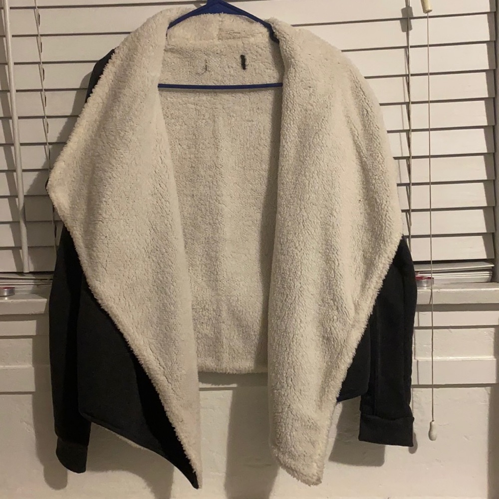 Gray cardigan
